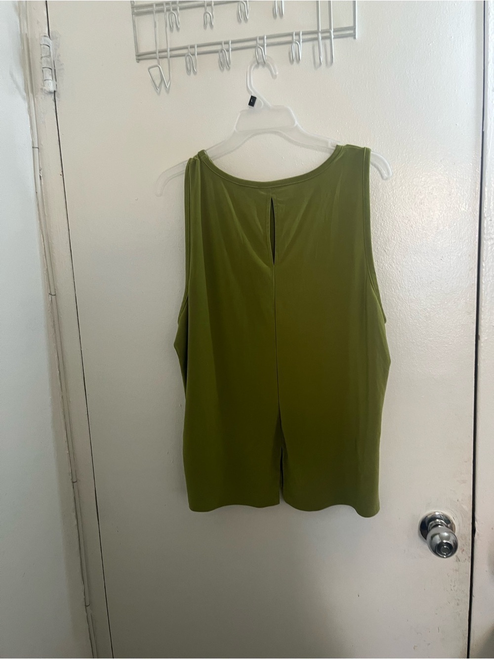 Vince Camuto Olive Scoop Neck Sleeveless Tank - Picture 2 of 6